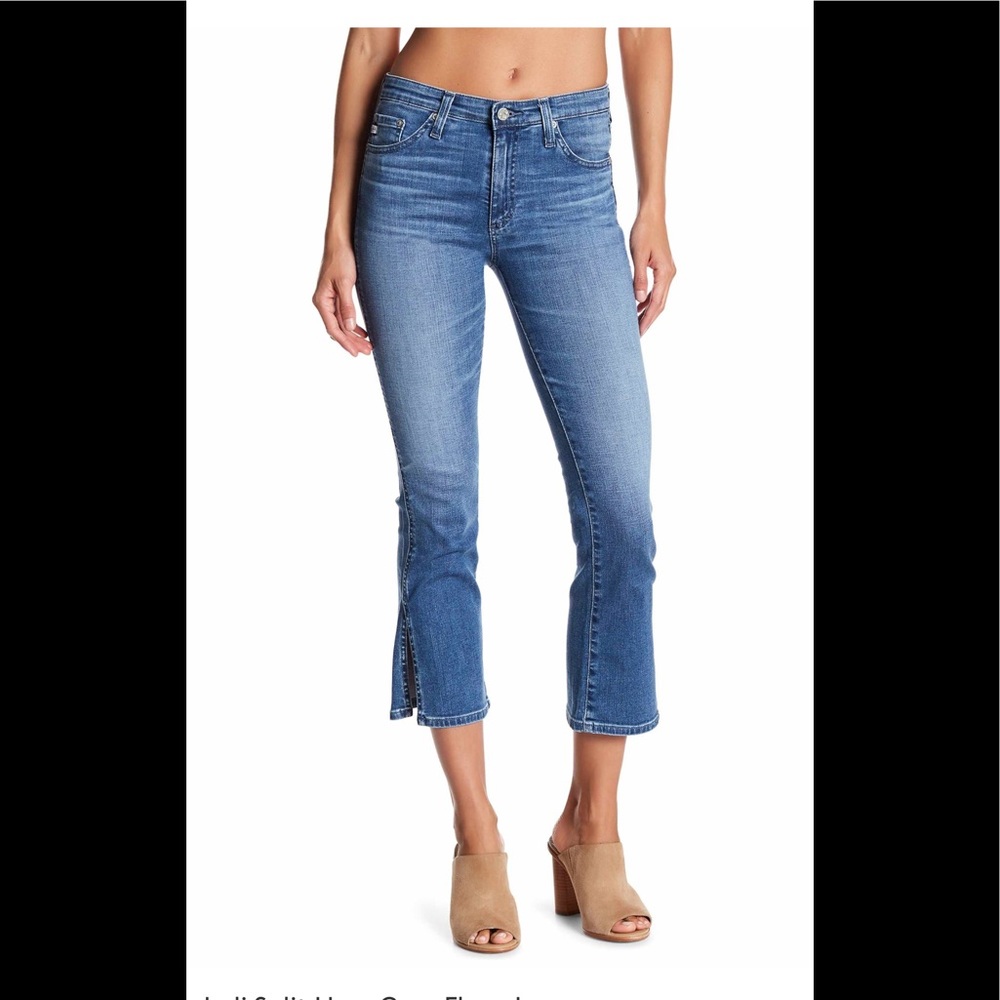 AG Jodi Crop side slit. Size 24